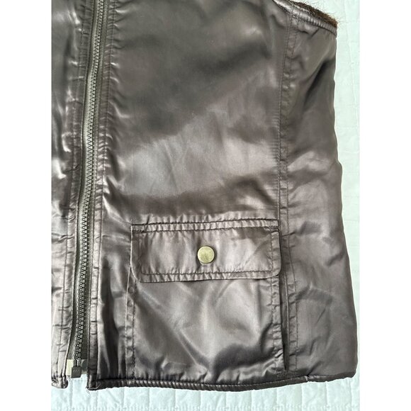 Old Navy Faux Fur Lined Brown Vest , Youth XL, Kids Winter - Picture 3 of 8